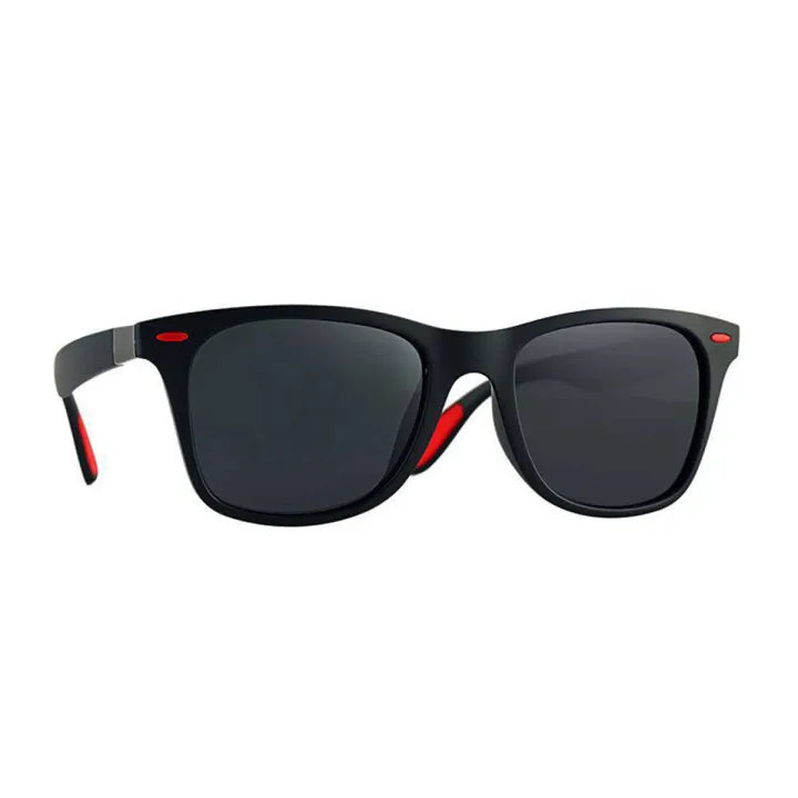 Fashionable Polarized driving Sport Square Sun glass Men - Black